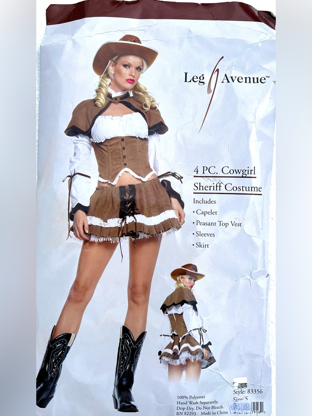 Cowgirl Sheriff Women’s Halloween Costume Size Small Leg Avenue NEW